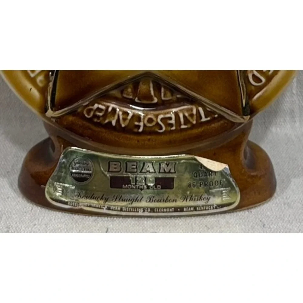 Vintage 1968 Jim Beam Elks Centennial Decanter BPOE Regal China Empty Bottle